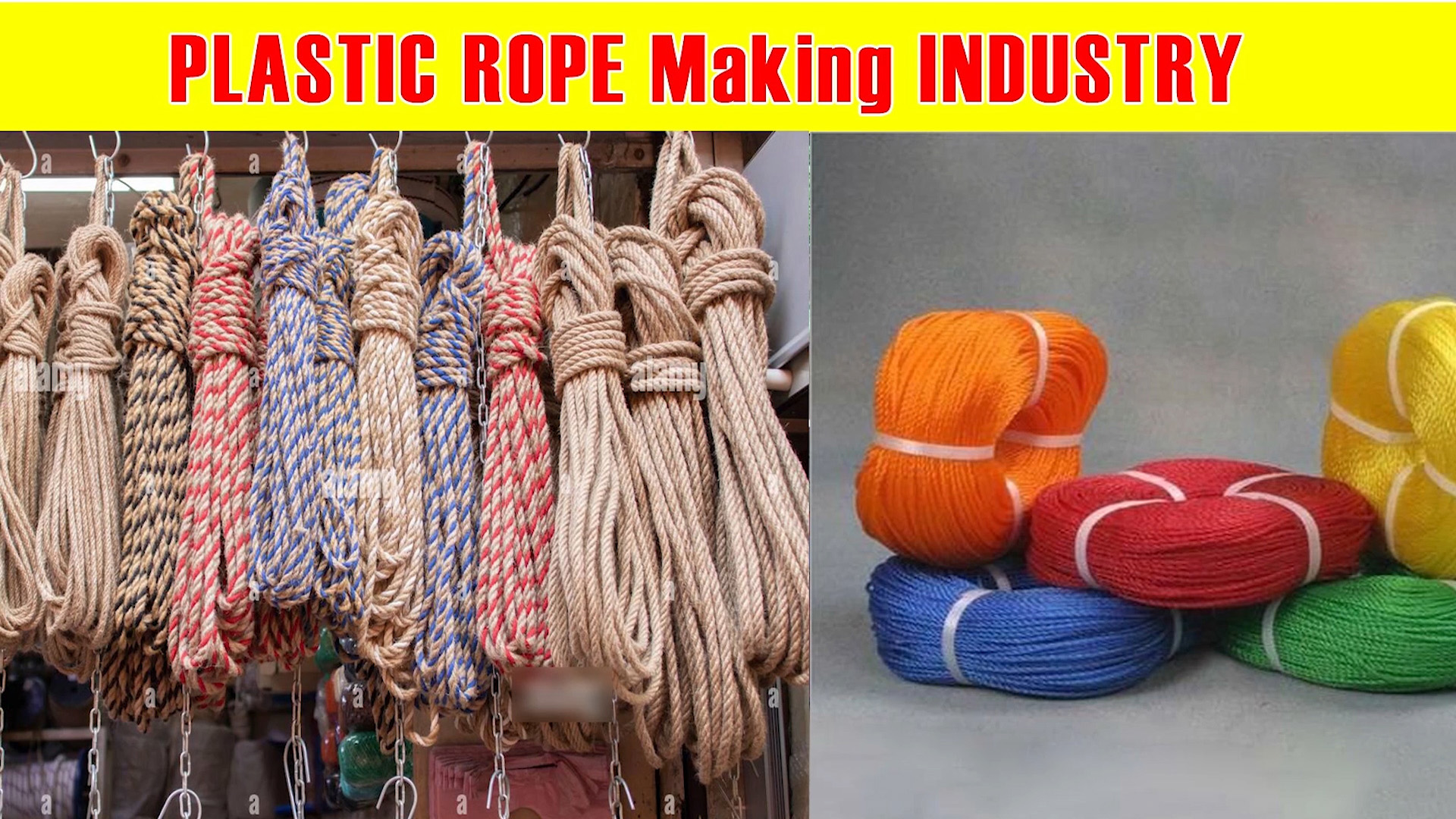 How to make Plastic rope and how to start plastic rope industry